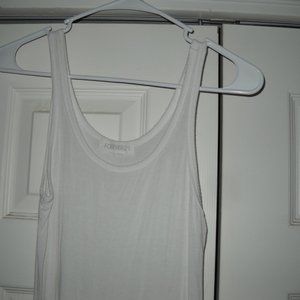 Forever 21 White Tank Top Women's Size M